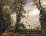 John Constable, Salisbury cathedral from the bishop's garden